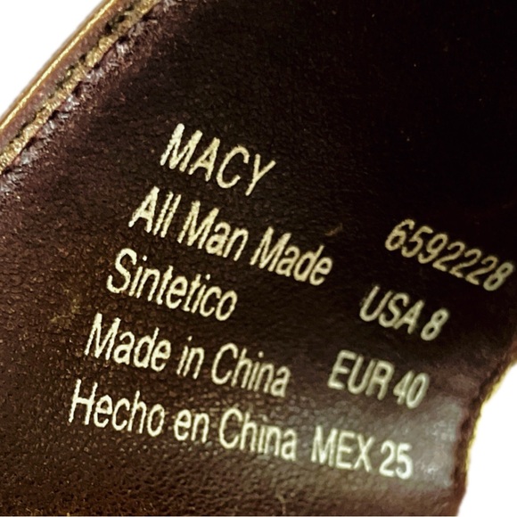 No Boundaries Burgundy/Dark Brown Wedge Sandals - Picture 8 of 9